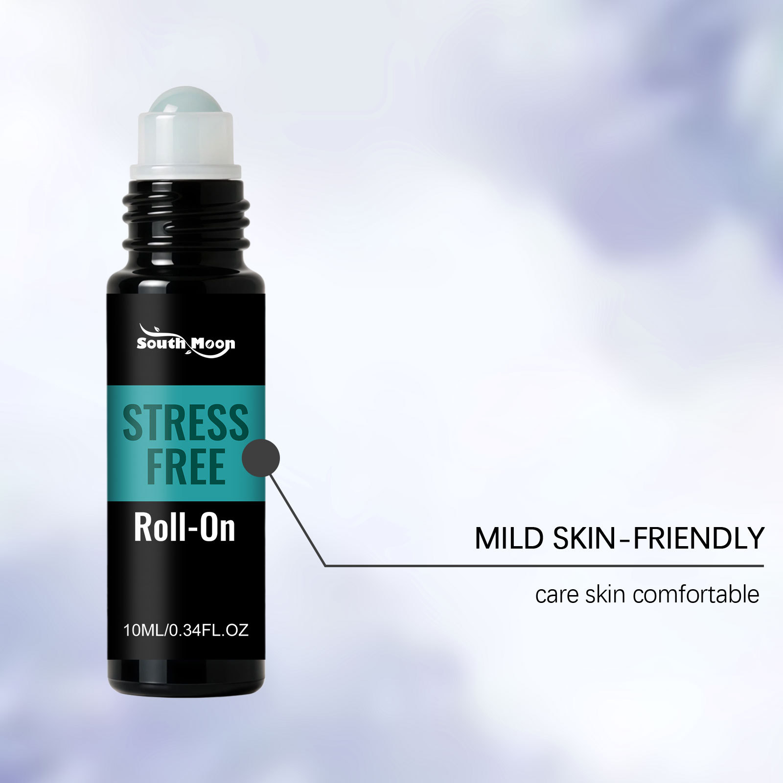 SOUTH MOON Bergamot Essential Oil Roll-On, Plant Extracts, Fresh and Natural, Gentle and Skin-Friendly, Portable to Use