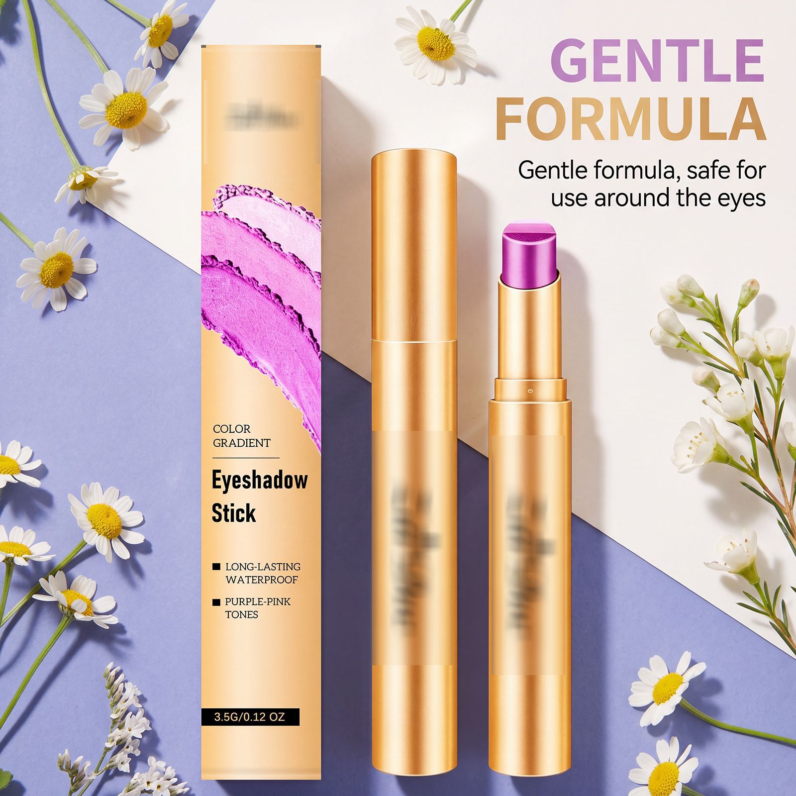 Long-lasting multi-color eyeshadow stick (Interstellar Galaxy Purple) with rich, smooth, and translucent finish, suitable for everyday, dates, and parties view 2