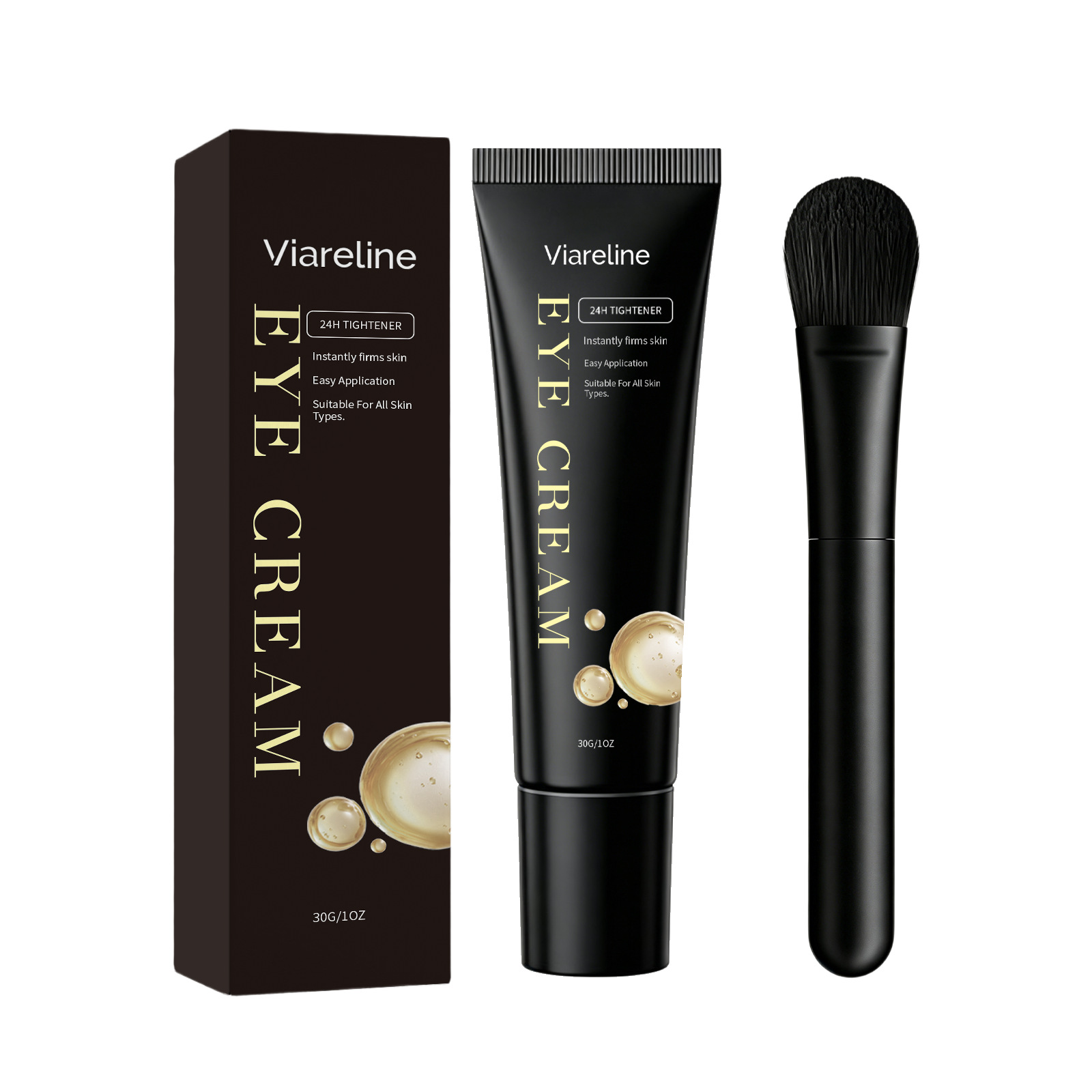 VIARELINE Brightening Eye Cream, lightweight texture, easy to apply, moisturizes and delicately cares for the skin around the eyes, portable for on-the-go care