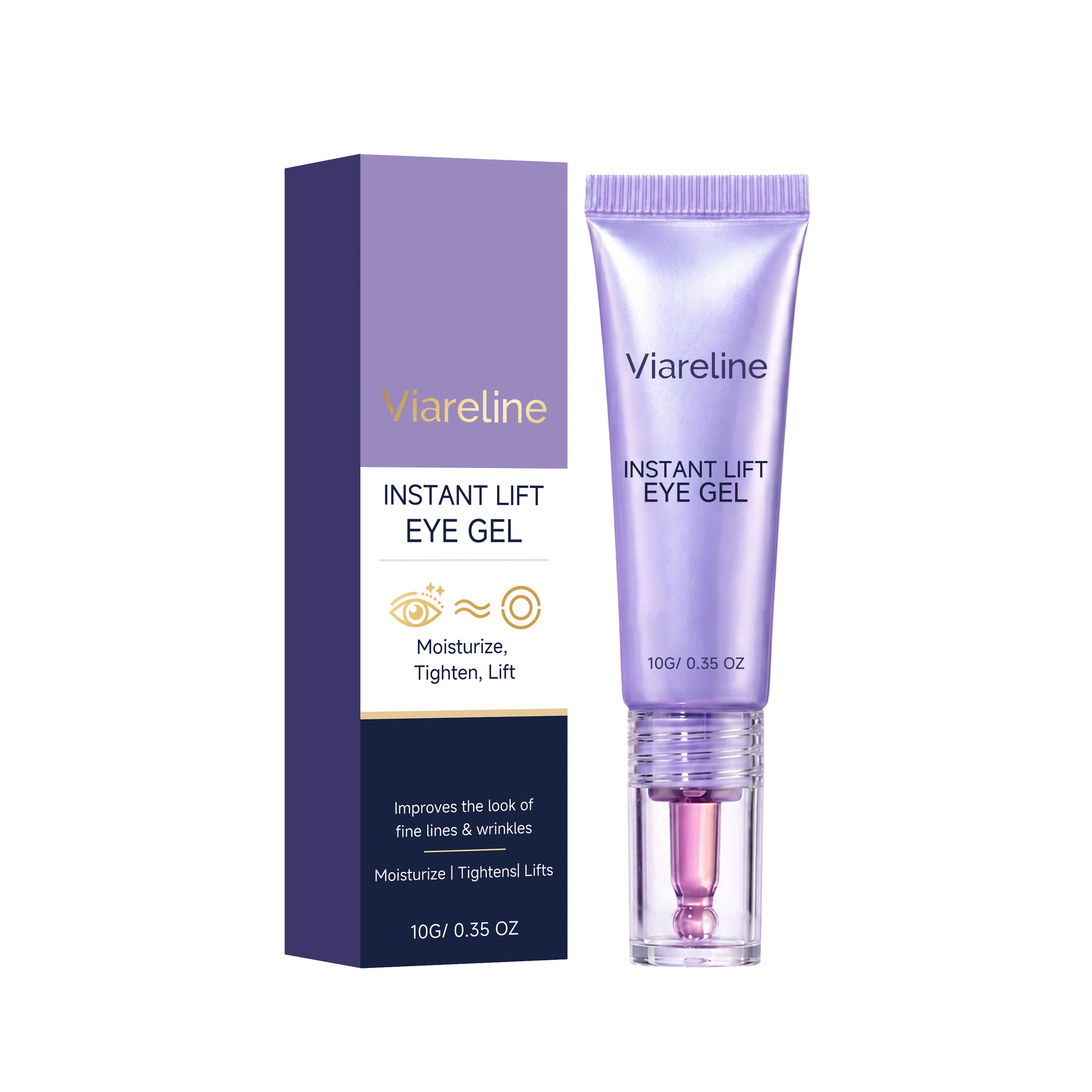 VIARELINE Moisturizing Eye Cream - Gentle ingredients care for the skin around the eyes, brightening, moisturizing, and easy to apply.