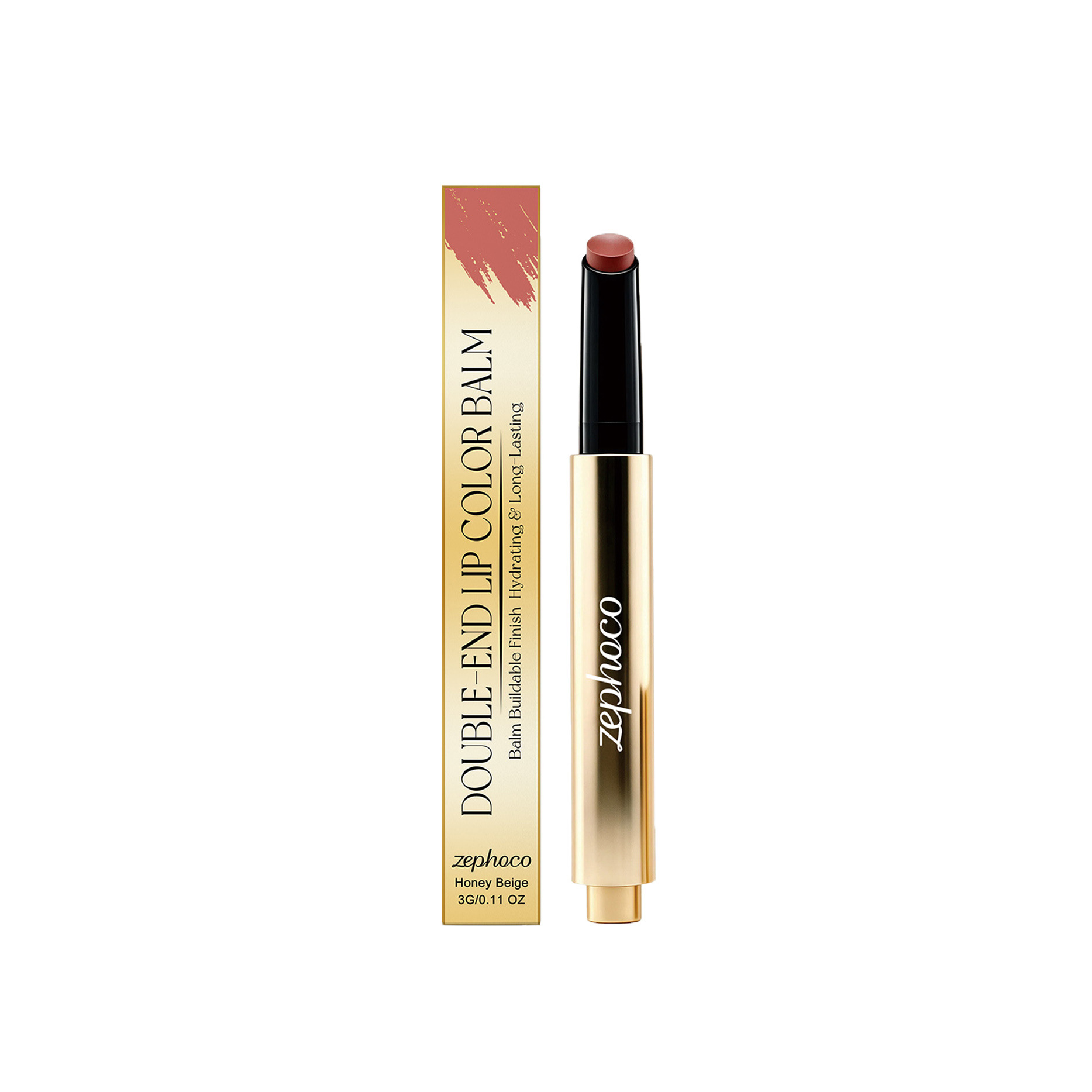 zephoco Moisturizing Long-Lasting Lip Gloss Pen (Honey Orange) Natural Smooth Glass-Lip Jelly Feel, Everyday Versatile view 5