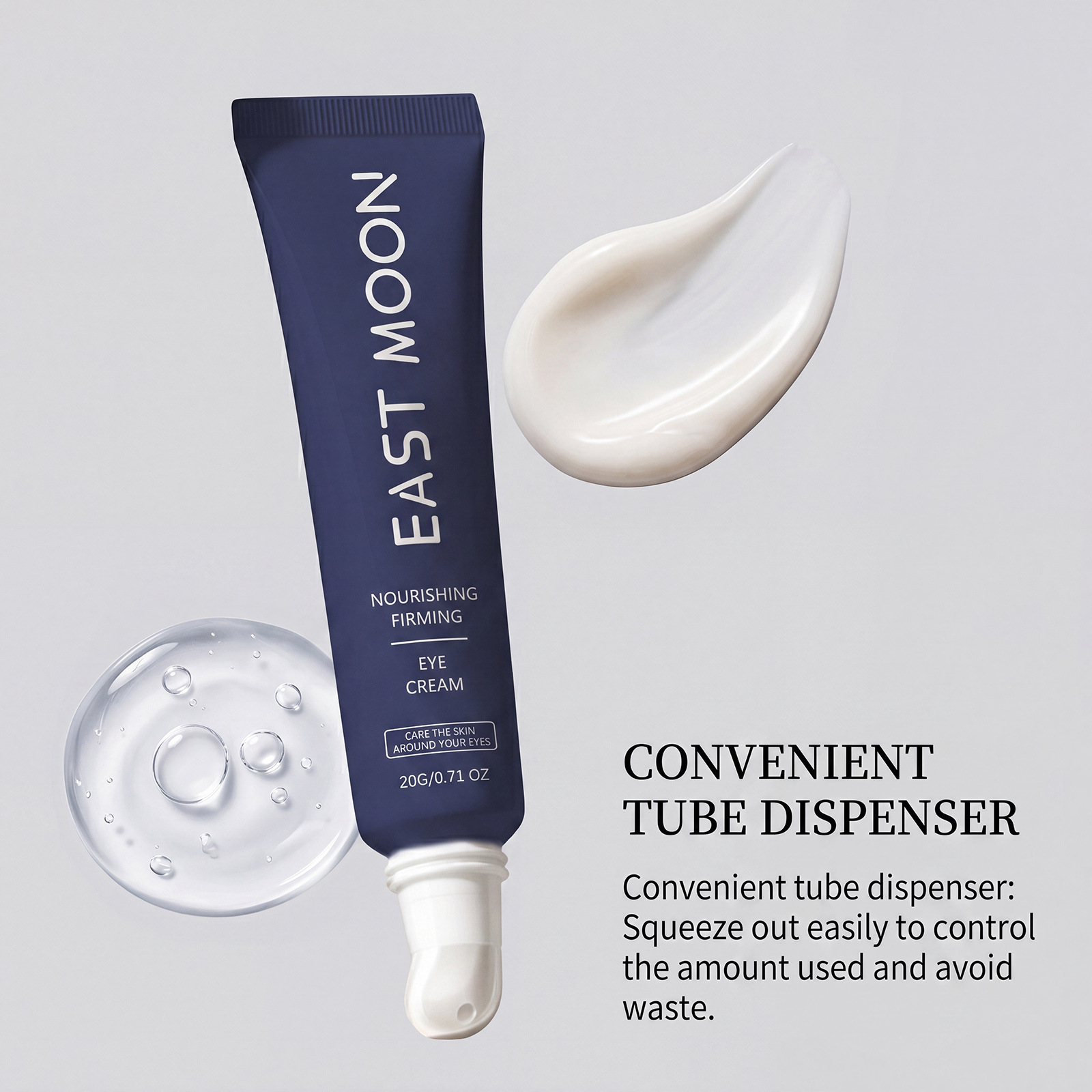 EAST MOON Moisturizing Eye Care Cream Gently cares for the skin around your eyes, keeps it hydrated and moisturized without feeling sticky