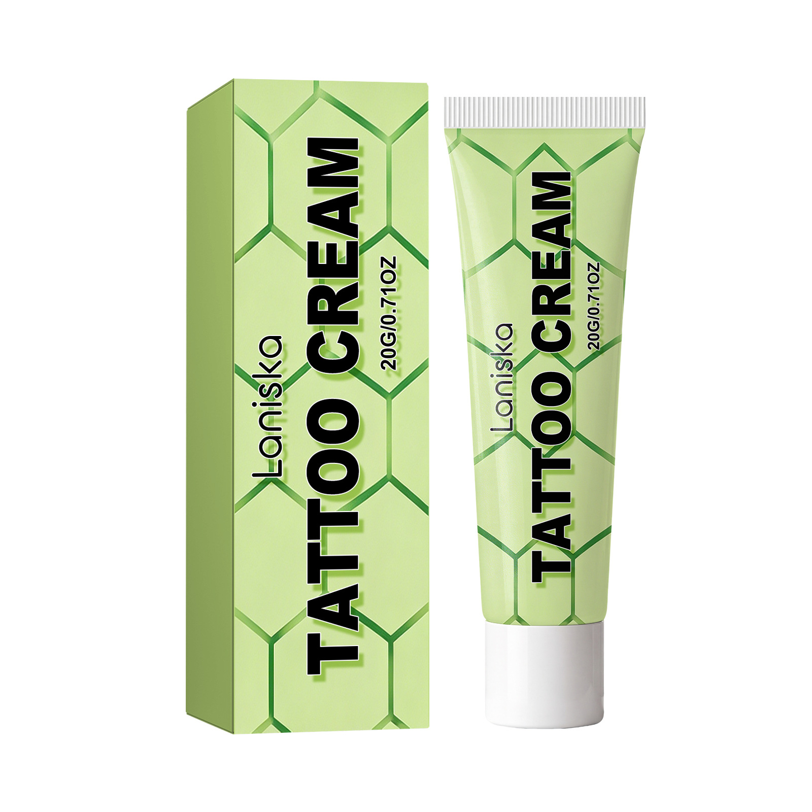 LANISKA Tattoo Care Ointment, Gently Protects Skin, Brightens Colors, Refreshing and Moisturizing Daily Care Cream