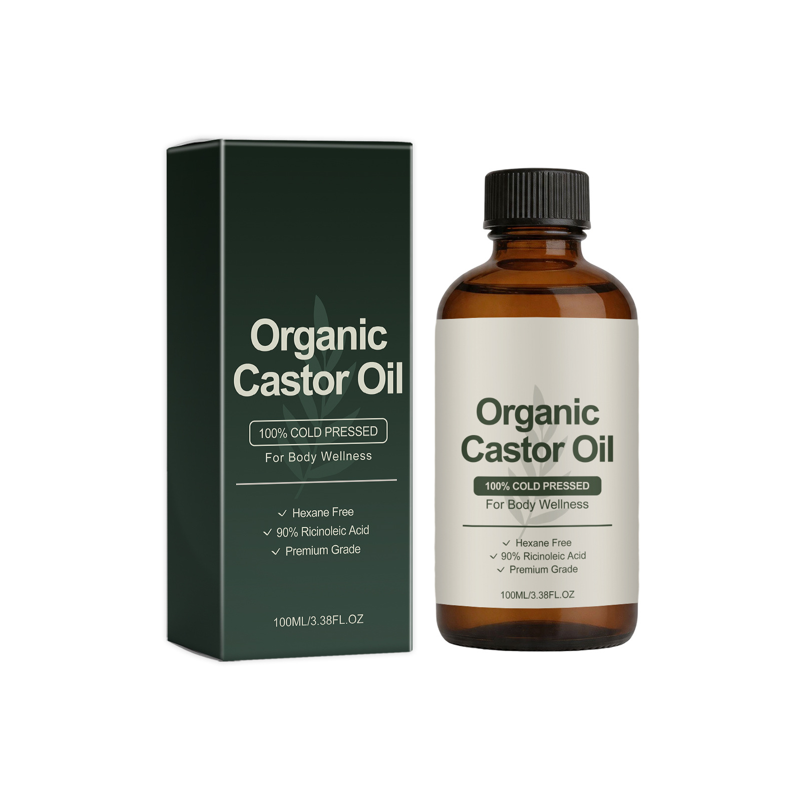 Soft and smooth castor oil, with a gentle texture that's easy to apply, suitable for daily moisturizing and basic care for body skin.