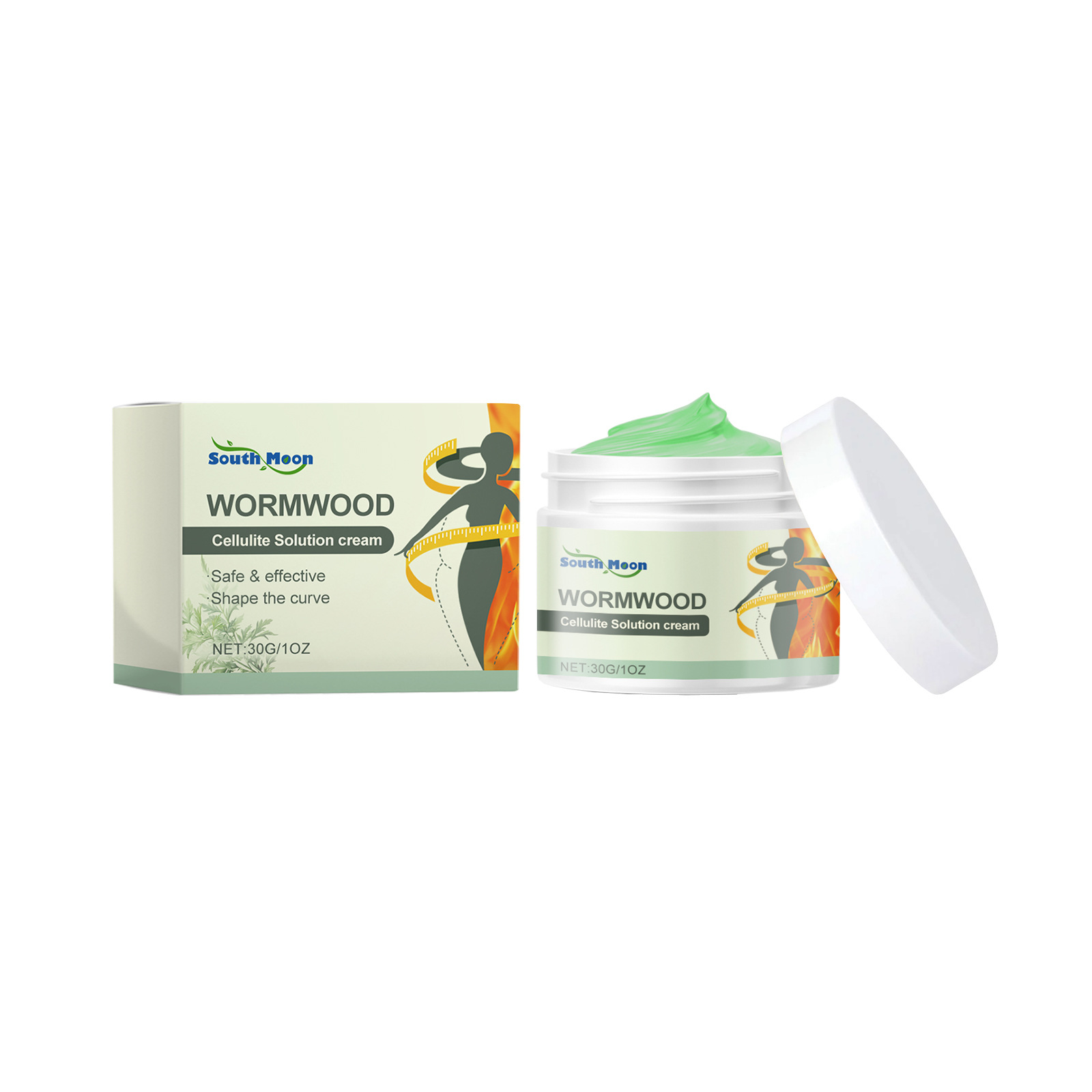 SOUTH MOON Mugwort Care Cream – Plant Extracts with Gentle Ingredients to Nurture Your Skin, Body Cream for Application