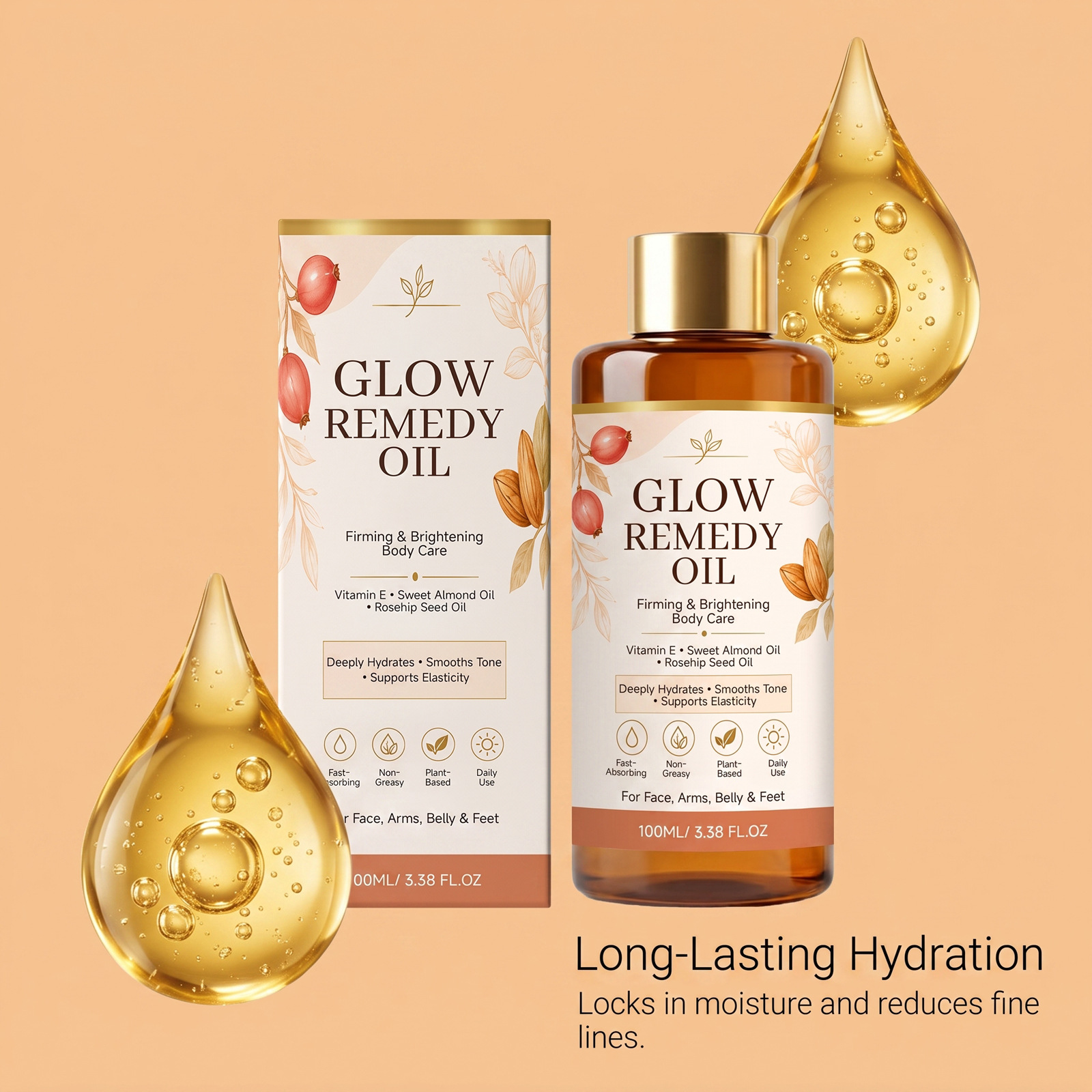 Radiant Body Oil - Gentle formula, easily absorbed, cares for dry skin with a delicate and soft feel