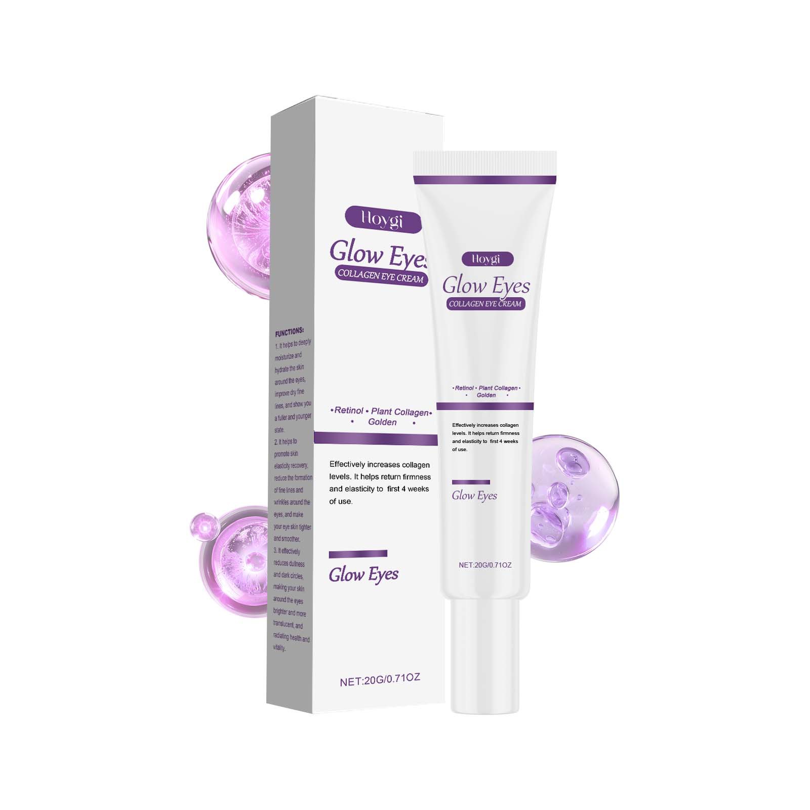 Hoygi Collagen Eye Cream - Bouncy and Moisturizing, Hydrates and Gently Cares for the Eye Area, Nourishing and Brightening Eye Cream
