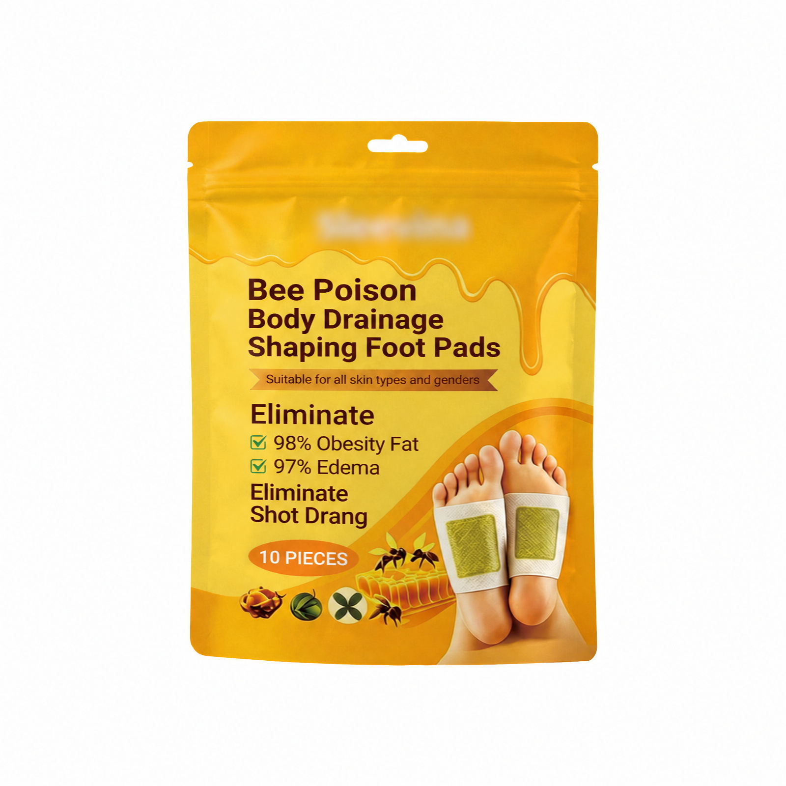 Bee Venom Ginger Foot Pads - Gently Care for Your Feet, Daily Sole Maintenance, Comfortable, Lightweight, Breathable Foot Care Pads