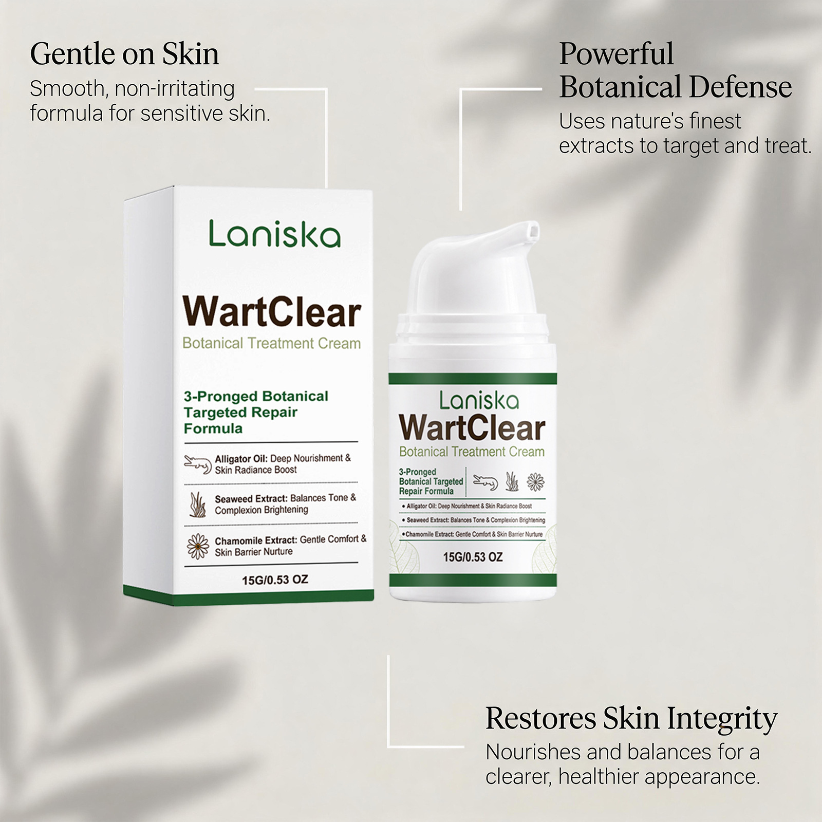 LANISKA Plant-Based Local Care Cream - Cleanses body skin, smooths and softens, moisturizes, and provides everyday care