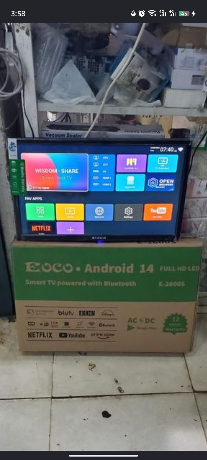 Eoco smart 26" Tv
