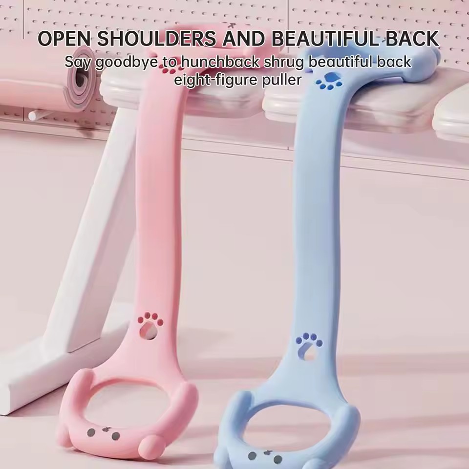 8-character Puller Home Fitness Equipment Elastic Belt Yoga Auxiliary Female Open Shoulder Beauty Back Stretcher