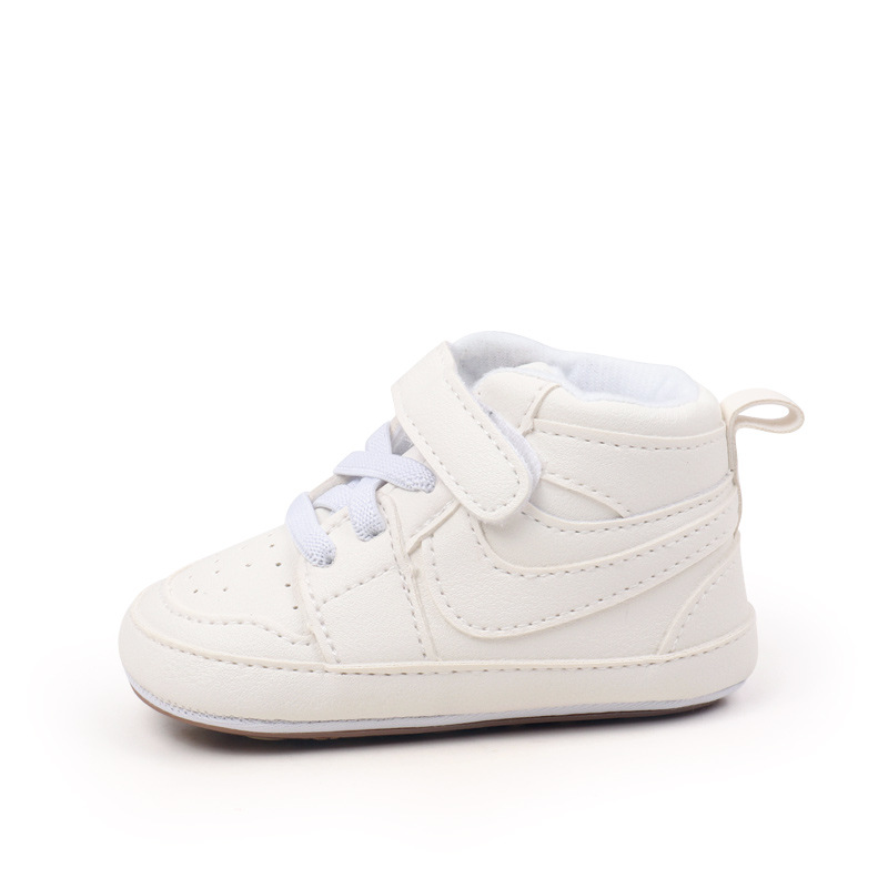 New Kids Mid-Top Sneakers Boy Soft Sole Anti-Slip Comfortable Casual Shoes Girl Fashion Simple Versatile Children Running Shoes