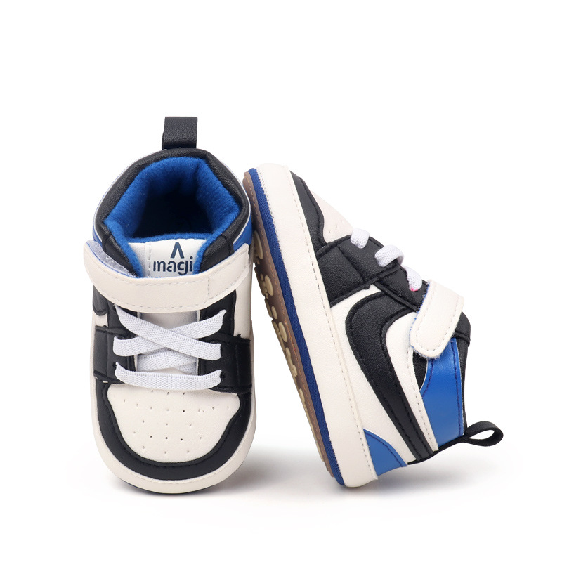 New Kids Mid-Top Sneakers Boy Soft Sole Anti-Slip Comfortable Casual Shoes Girl Fashion Simple Versatile Children Running Shoes