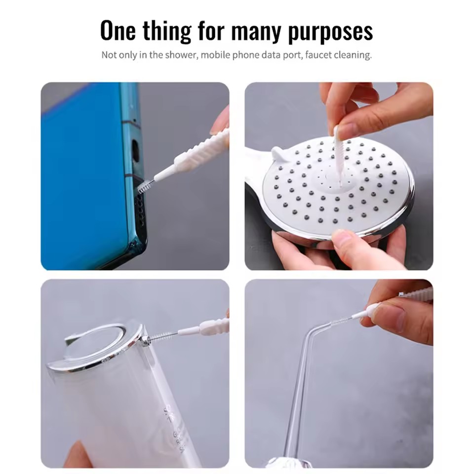10PCS Shower Head Cleaning Brush Anti-clogging Small Brush Pore Gap Cleaning Brush Micro Nylon Brush Toilet Accessories