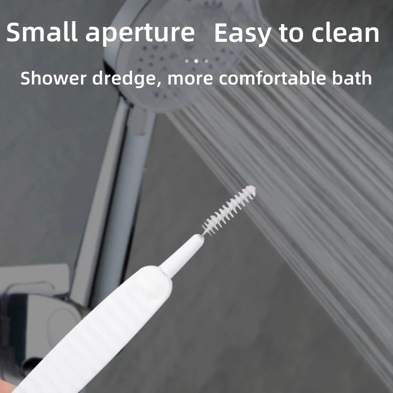 10PCS Shower Head Cleaning Brush Anti-clogging Small Brush Pore Gap Cleaning Brush Micro Nylon Brush Toilet Accessories