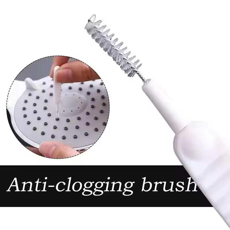 10PCS Shower Head Cleaning Brush Anti-clogging Small Brush Pore Gap Cleaning Brush Micro Nylon Brush Toilet Accessories