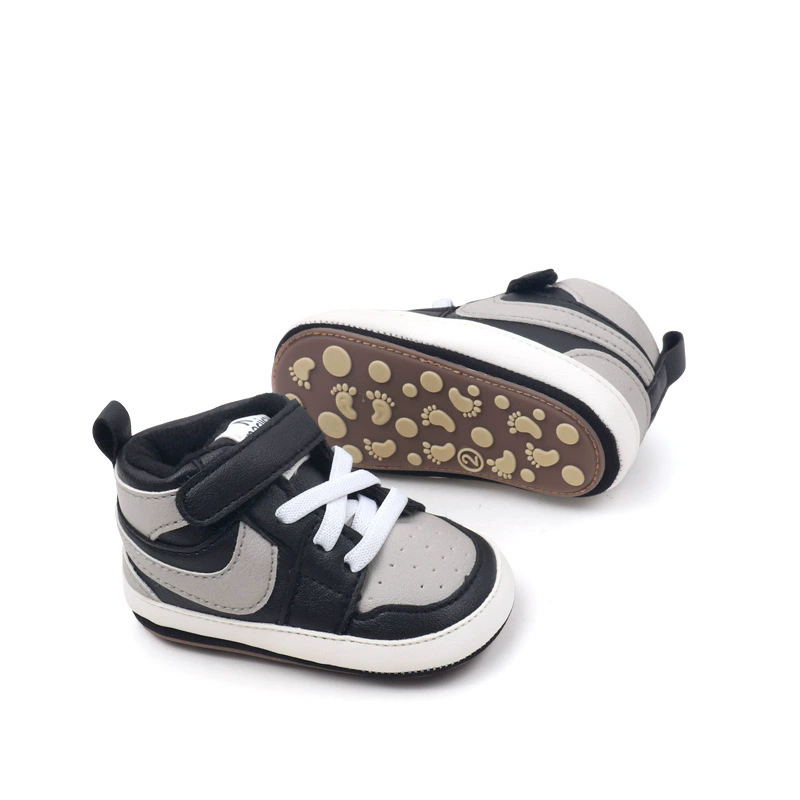 New Kids Mid-Top Sneakers Boy Soft Sole Anti-Slip Comfortable Casual Shoes Girl Fashion Simple Versatile Children Running Shoes