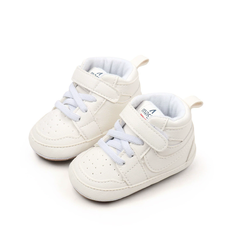 New Kids Mid-Top Sneakers Boy Soft Sole Anti-Slip Comfortable Casual Shoes Girl Fashion Simple Versatile Children Running Shoes
