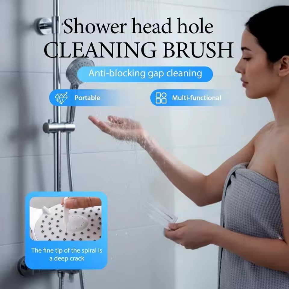 10PCS Shower Head Cleaning Brush Anti-clogging Small Brush Pore Gap Cleaning Brush Micro Nylon Brush Toilet Accessories