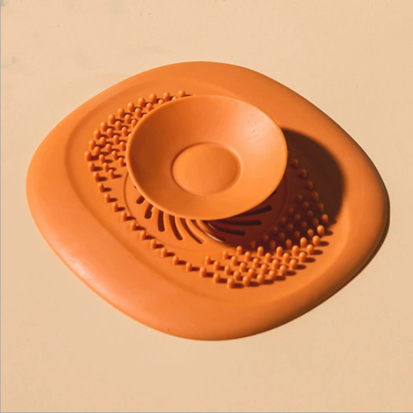 Silicone Sink Drain Strainer Shower Filter Drain Cover Stopper Sink Strainer Drain Floor Drain Hair Catcher Bathroom Accessorie