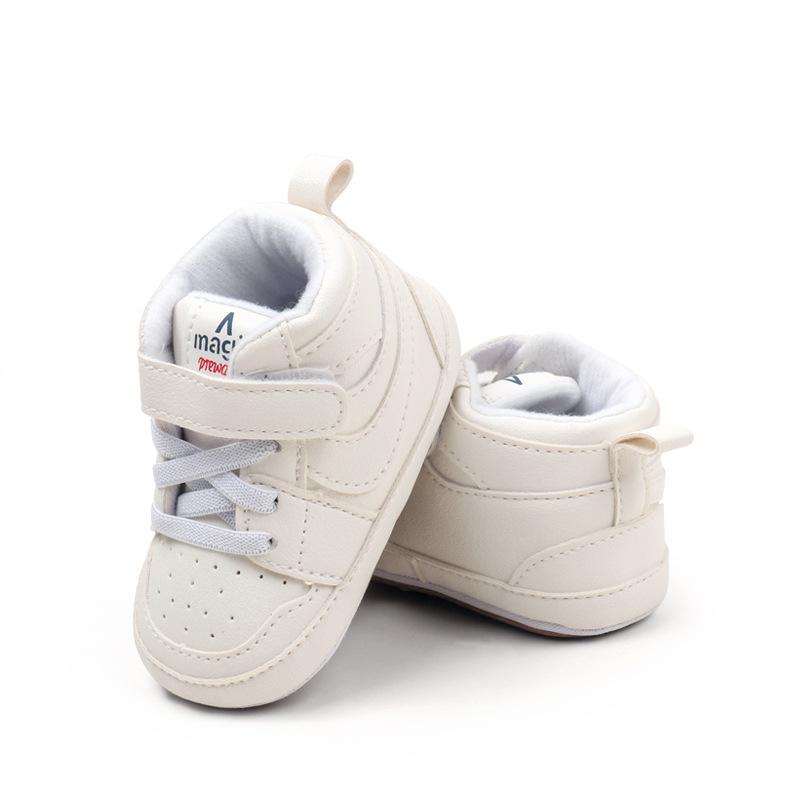 New Kids Mid-Top Sneakers Boy Soft Sole Anti-Slip Comfortable Casual Shoes Girl Fashion Simple Versatile Children Running Shoes