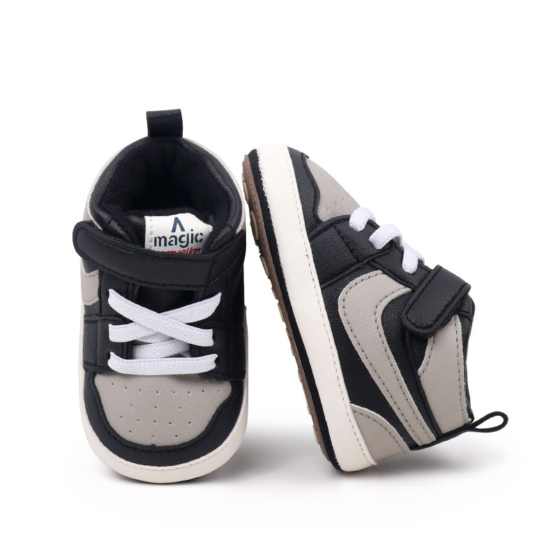 New Kids Mid-Top Sneakers Boy Soft Sole Anti-Slip Comfortable Casual Shoes Girl Fashion Simple Versatile Children Running Shoes