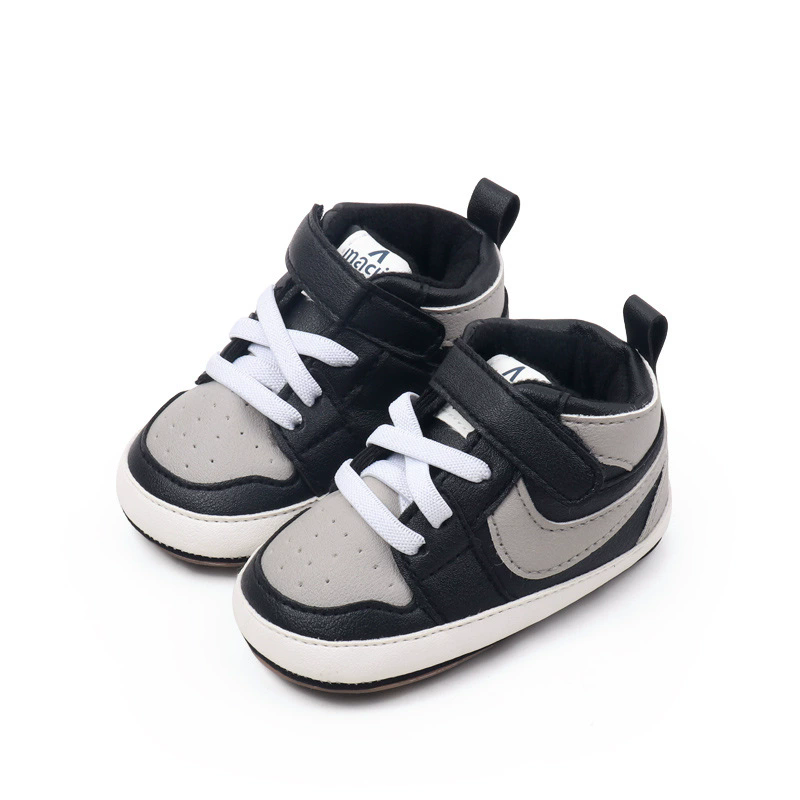 New Kids Mid-Top Sneakers Boy Soft Sole Anti-Slip Comfortable Casual Shoes Girl Fashion Simple Versatile Children Running Shoes