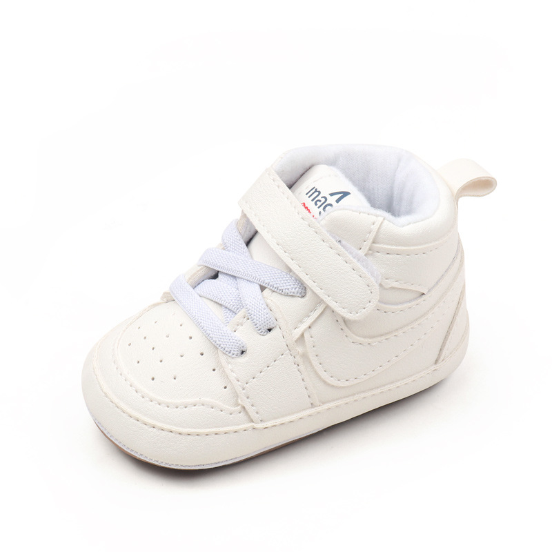 New Kids Mid-Top Sneakers Boy Soft Sole Anti-Slip Comfortable Casual Shoes Girl Fashion Simple Versatile Children Running Shoes