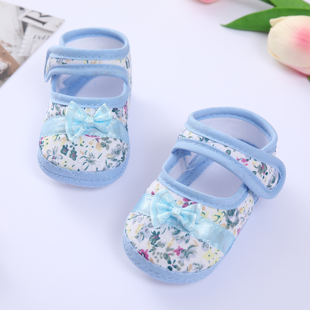 Bottom Cotton Shoes Anti Slip Baby Sneakers 0-1Year Kids First Walkers Heart Embroidery Spring Autumn Children Soft Soled Shoes