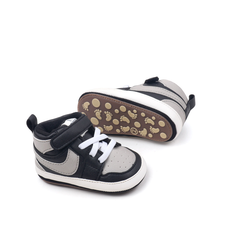 New Kids Mid-Top Sneakers Boy Soft Sole Anti-Slip Comfortable Casual Shoes Girl Fashion Simple Versatile Children Running Shoes