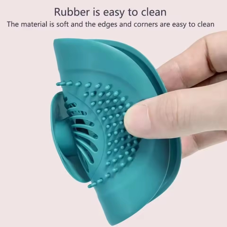 Silicone Sink Drain Strainer Shower Filter Drain Cover Stopper Sink Strainer Drain Floor Drain Hair Catcher Bathroom Accessorie