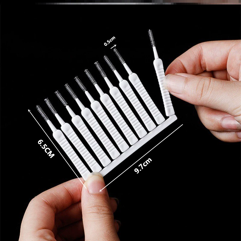 10PCS Shower Head Cleaning Brush Anti-clogging Small Brush Pore Gap Cleaning Brush Micro Nylon Brush Toilet Accessories