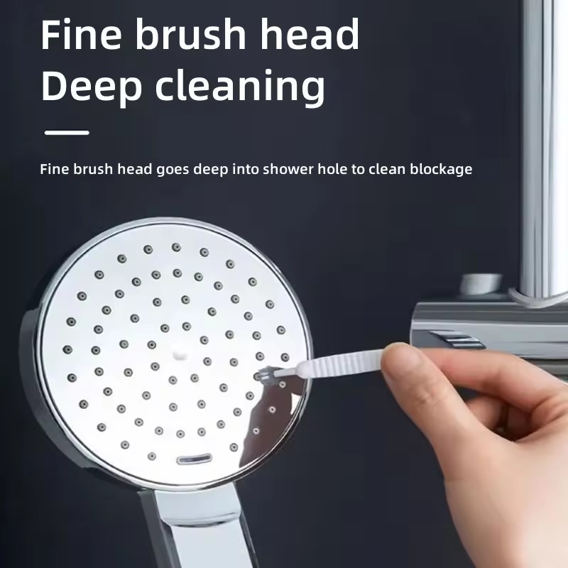 10PCS Shower Head Cleaning Brush Anti-clogging Small Brush Pore Gap Cleaning Brush Micro Nylon Brush Toilet Accessories