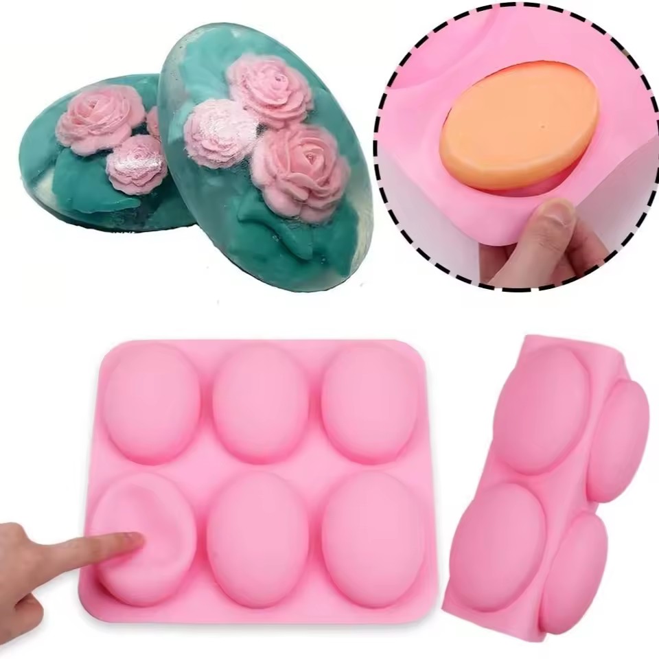 8-Square Rectangular Soap Silicone Cake Mould Handmade Soap Mold Handmade Cold Soap Mold Easy to Take Off