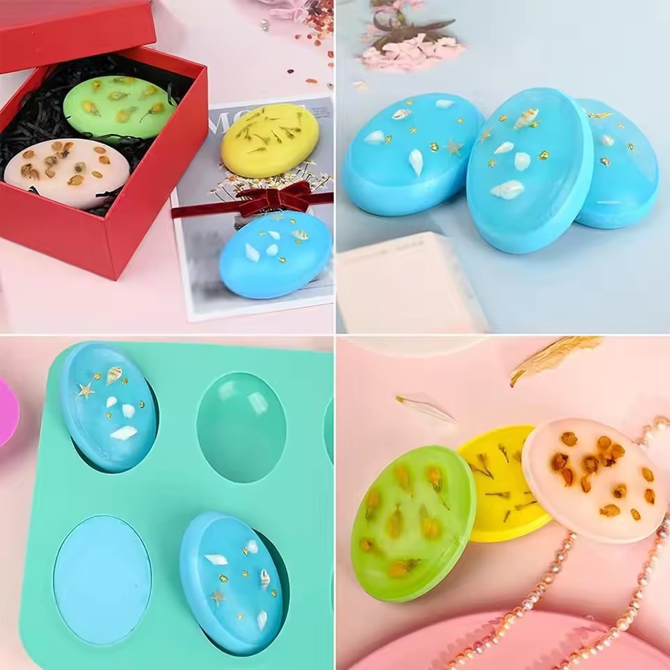 8-Square Rectangular Soap Silicone Cake Mould Handmade Soap Mold Handmade Cold Soap Mold Easy to Take Off