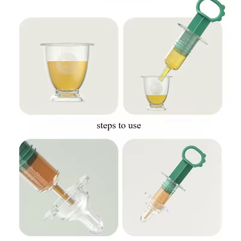 Baby Syringe Shape Feeder Newborn Dropper Medicine Feeder Needle Feeder Squeeze Medicine Dropper Dispenser Pacifier Baby Stuff