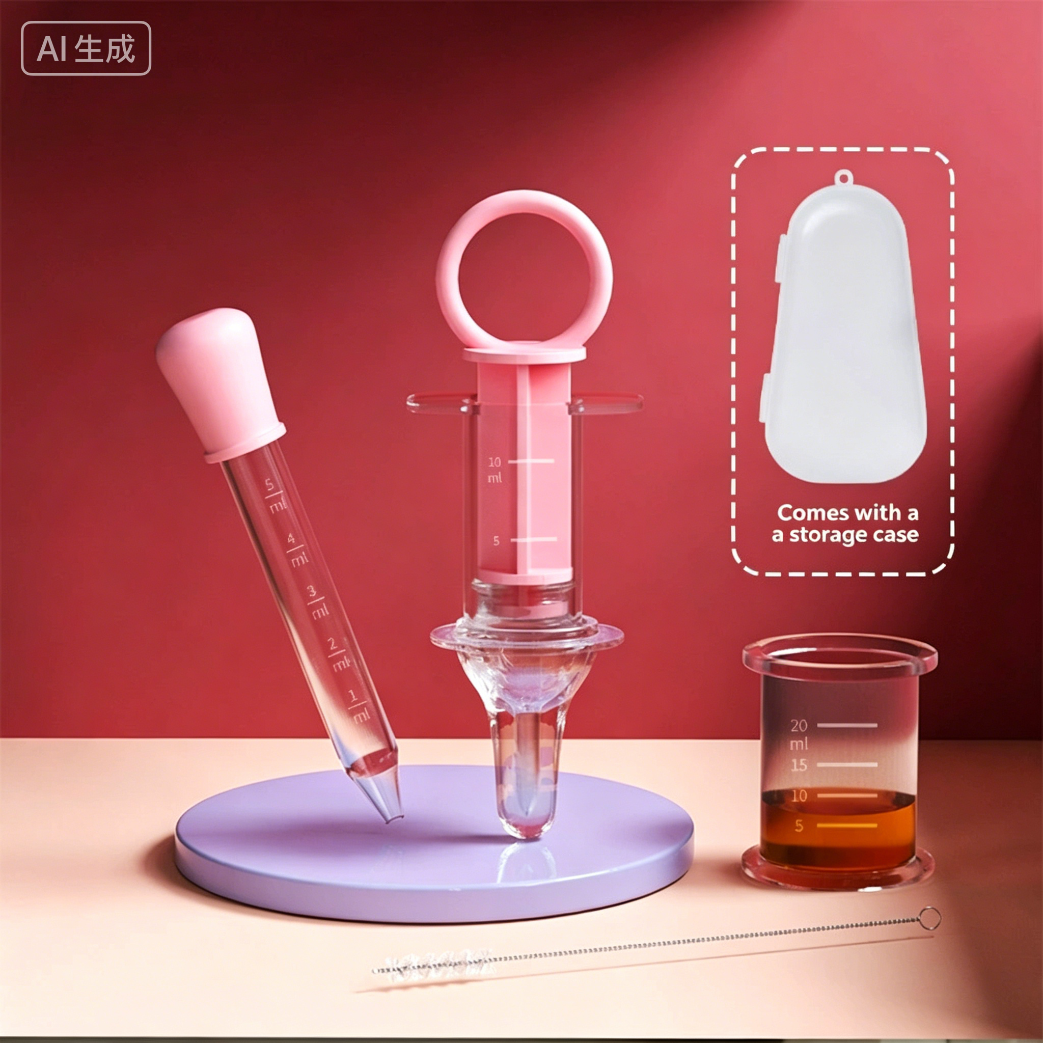 Baby Syringe Shape Feeder Newborn Dropper Medicine Feeder Needle Feeder Squeeze Medicine Dropper Dispenser Pacifier Baby Stuff