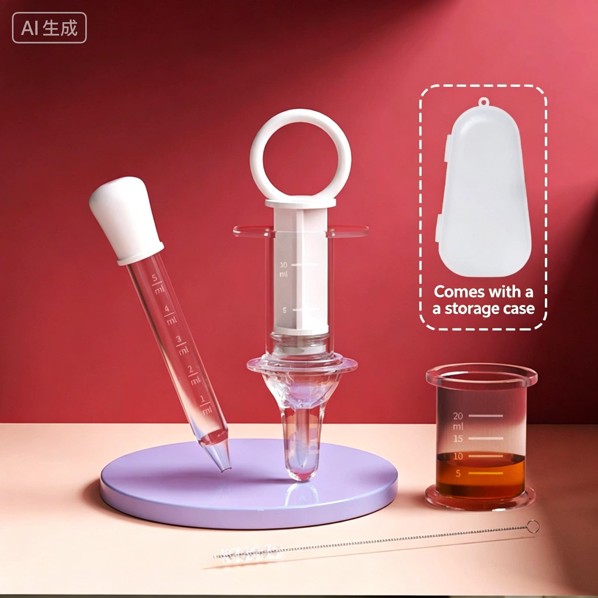 Baby Syringe Shape Feeder Newborn Dropper Medicine Feeder Needle Feeder Squeeze Medicine Dropper Dispenser Pacifier Baby Stuff