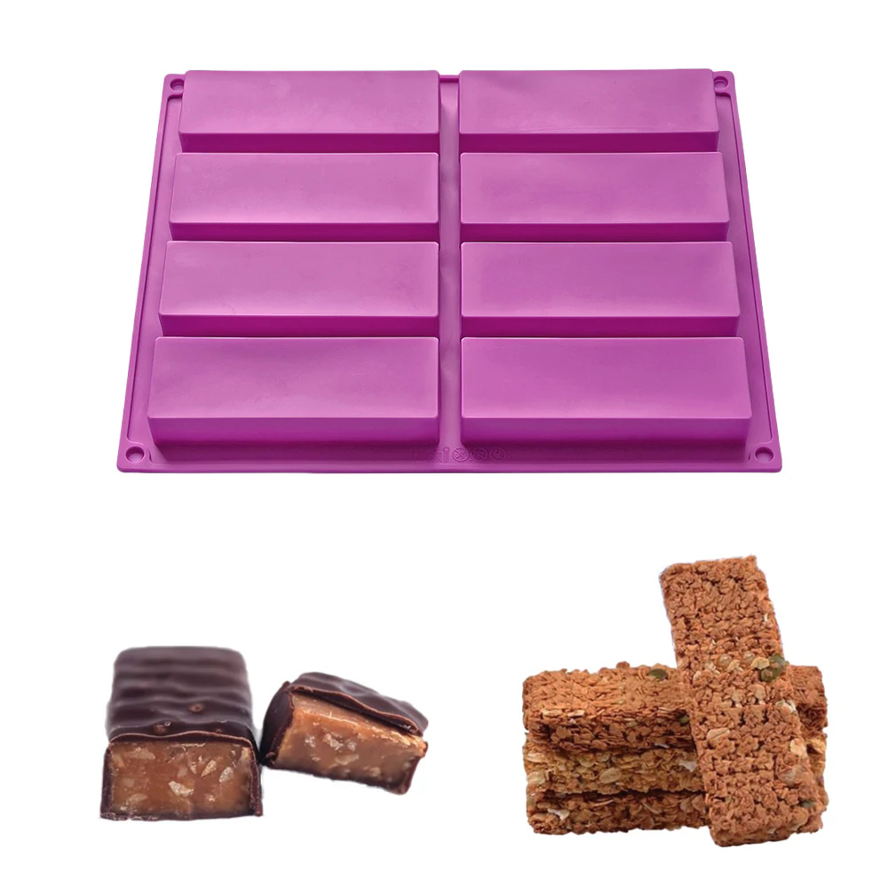 8-Square Rectangular Soap Silicone Cake Mould Handmade Soap Mold Handmade Cold Soap Mold Easy to Take Off