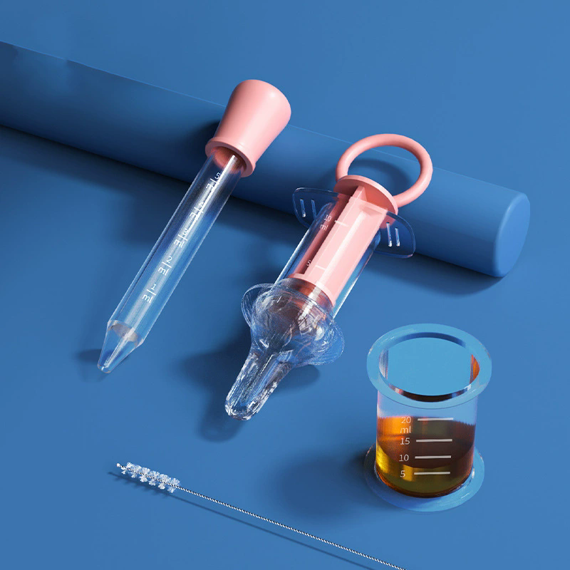 Baby Syringe Shape Feeder Newborn Dropper Medicine Feeder Needle Feeder Squeeze Medicine Dropper Dispenser Pacifier Baby Stuff