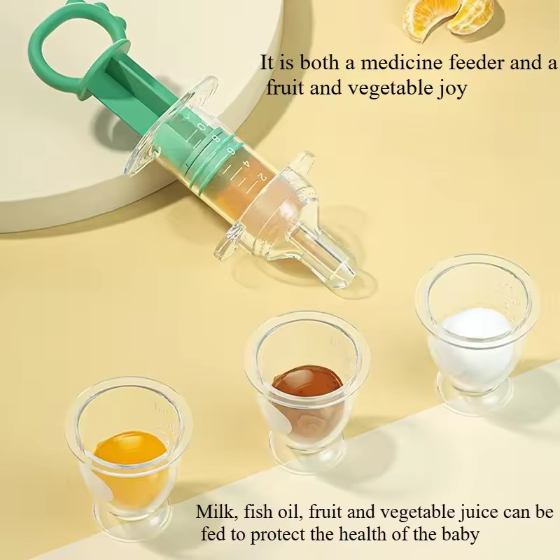 Baby Syringe Shape Feeder Newborn Dropper Medicine Feeder Needle Feeder Squeeze Medicine Dropper Dispenser Pacifier Baby Stuff