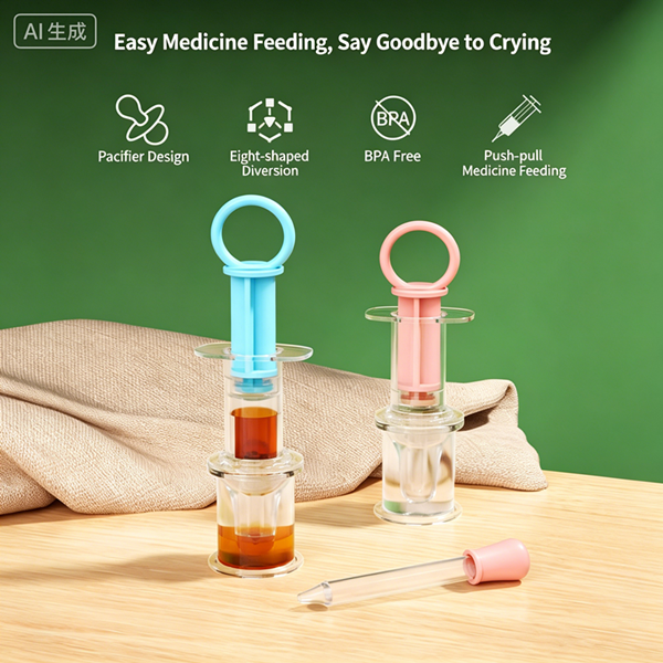 Baby Syringe Shape Feeder Newborn Dropper Medicine Feeder Needle Feeder Squeeze Medicine Dropper Dispenser Pacifier Baby Stuff