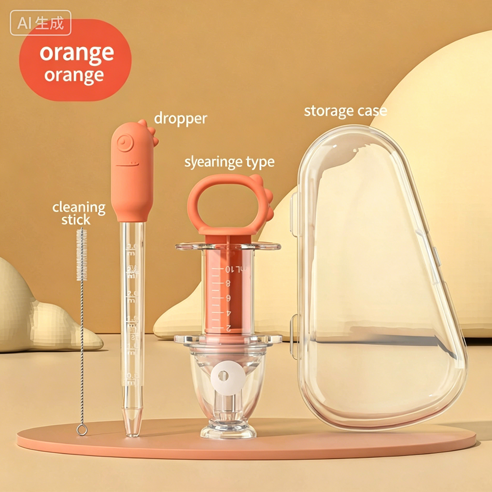 Baby Syringe Shape Feeder Newborn Dropper Medicine Feeder Needle Feeder Squeeze Medicine Dropper Dispenser Pacifier Baby Stuff