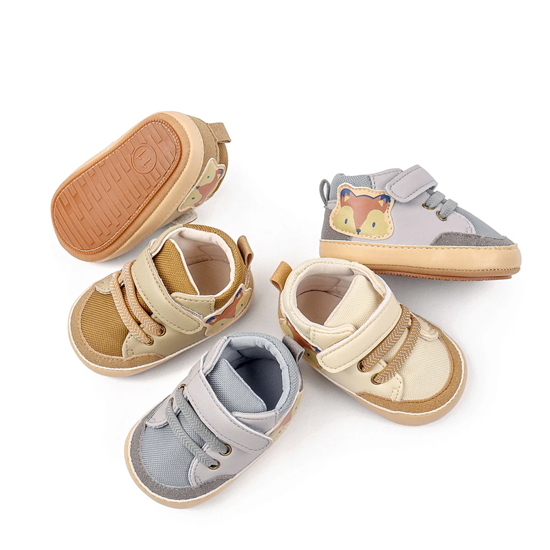 New Style Anti-Slip Fashionable And Versatile Boys-And-Girls Indoor-Outdoor Cartoon Animal High-Top Toddler Shoes
