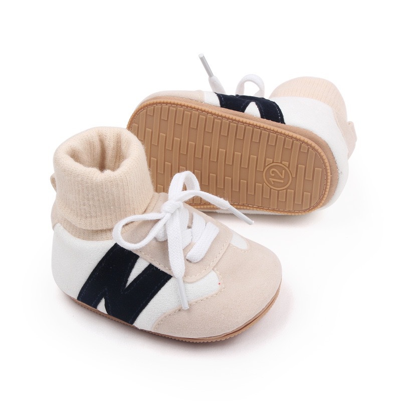 1Pair  Cartoon alphabet baby walking shoes for infants and young children, anti slip and wear-resistant