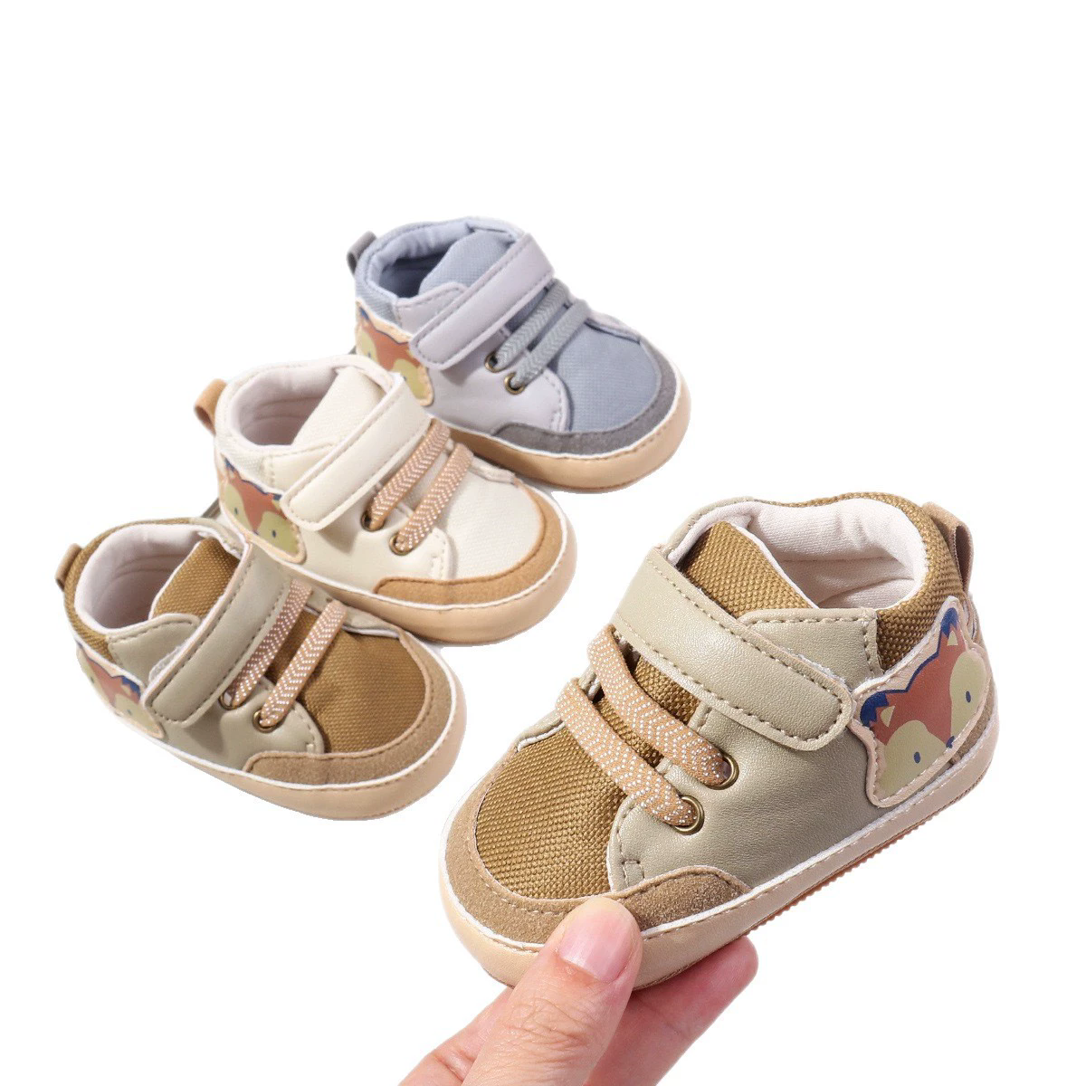 New Style Anti-Slip Fashionable And Versatile Boys-And-Girls Indoor-Outdoor Cartoon Animal High-Top Toddler Shoes