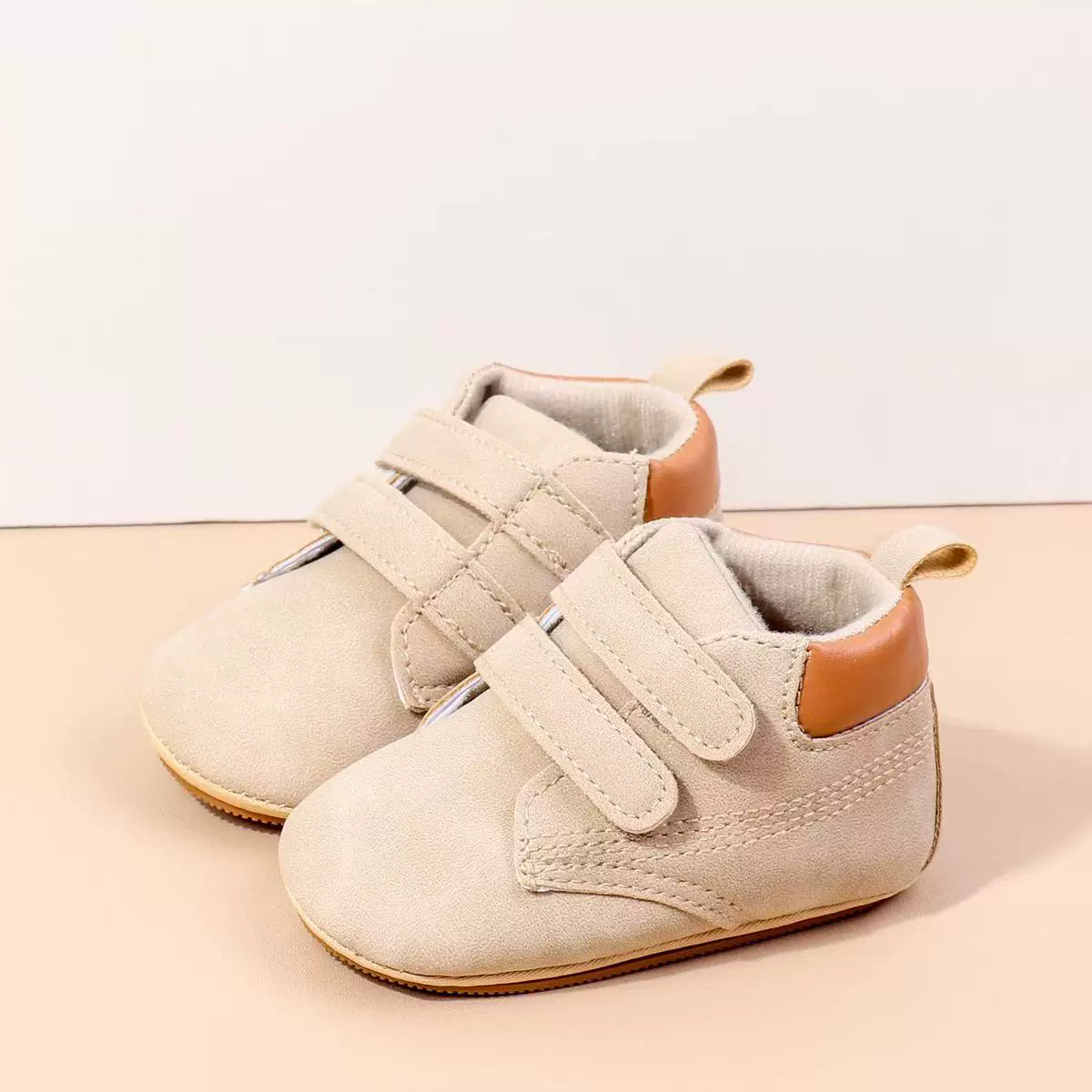 Spring And Autumn Baby Boys First Walking Toddler Shoes With High Quality PU Leather And Soft TPR Sole For 0-18M Baby Shoes