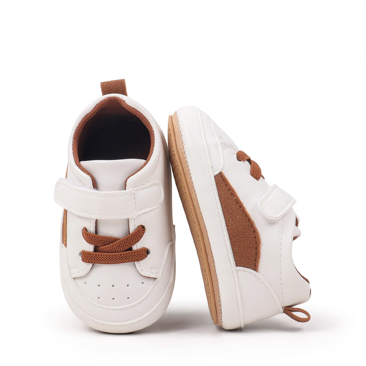 Spring and Autumn New Infant and Baby Trendy Front-toe Shoes with Non-slip Soles for Indoor Sports Shoes For 0-18 Months