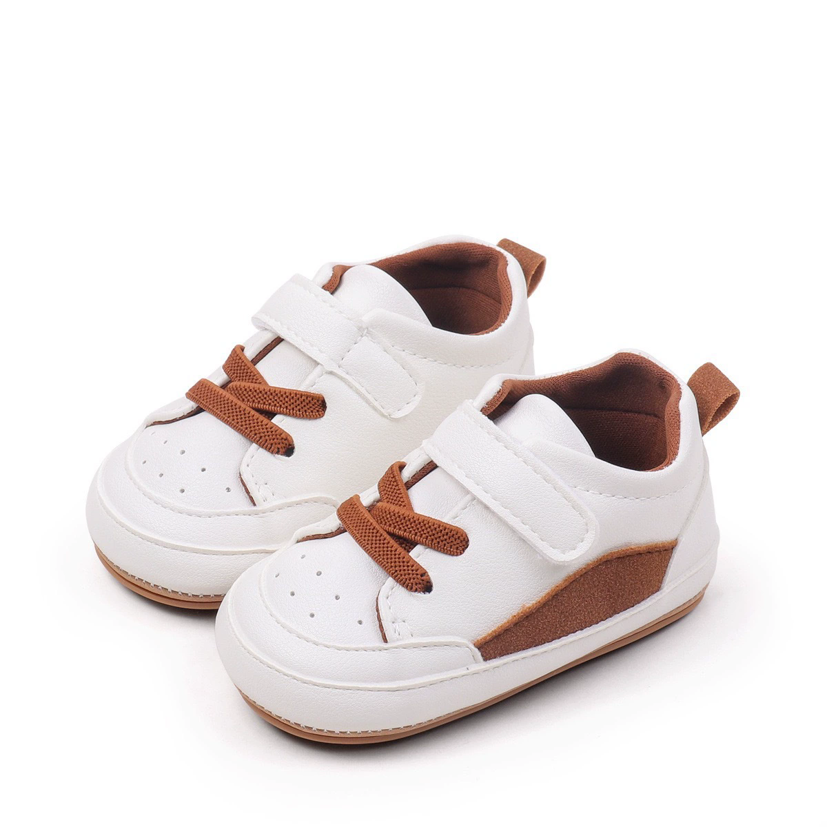 Spring and Autumn New Infant and Baby Trendy Front-toe Shoes with Non-slip Soles for Indoor Sports Shoes For 0-18 Months