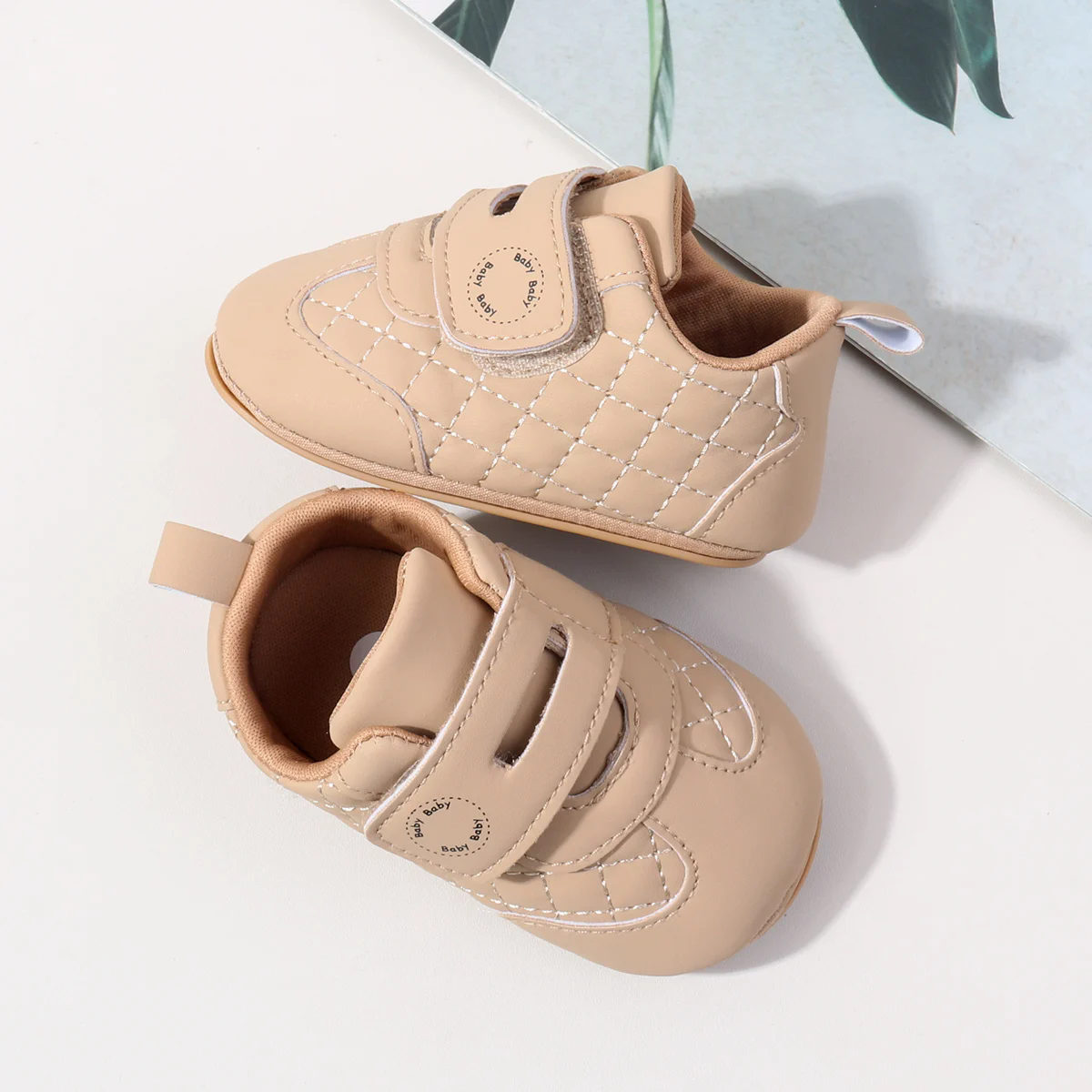 Cute Baby Sneakers Flexible Sole Slip-Resistant First Walker Shoes for Infants Unisex Toddler Shoes for Indoor and Outdoor Use